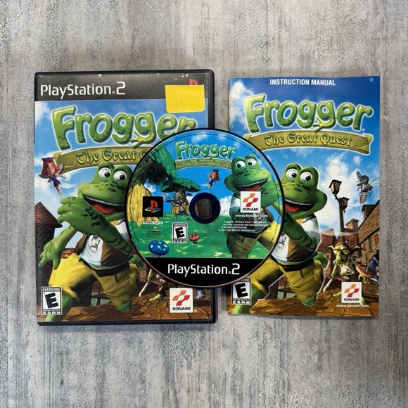 Frogger The Great Quest PS2 Sony PlayStation 2 CIB Complete & TESTED W Reg Card - Picture 1 of 8